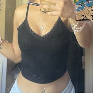Black crop top